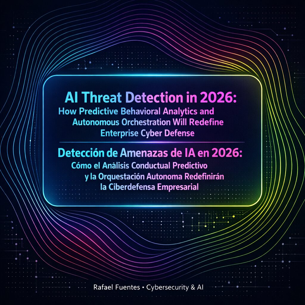 <title>Detección de amenazas con IA en 2026: cómo la analítica predictiva de comportamiento y la orquestación autónoma redefinirán la ciberdefensa empresarial</title>